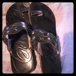Frye leather sandals lightly used